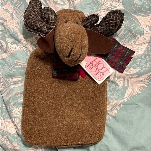 Brown Moose hot water bottle and cover. New with tags. - Picture 1 of 3